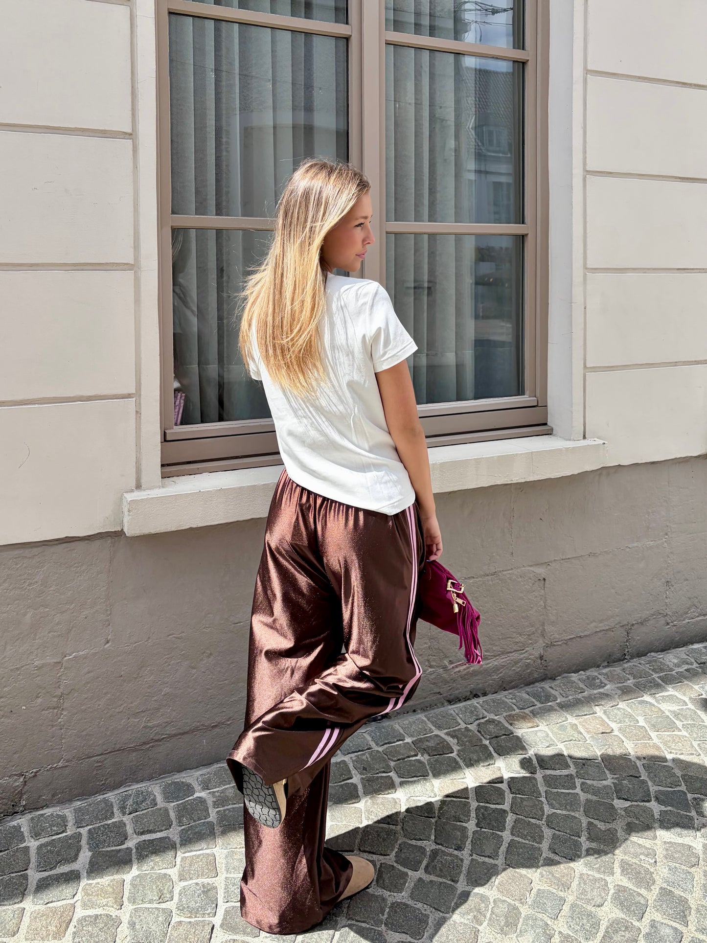 Pantalon marron / rose - STAR