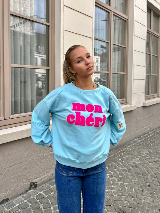 Sweat bleu - MON CHÉRI