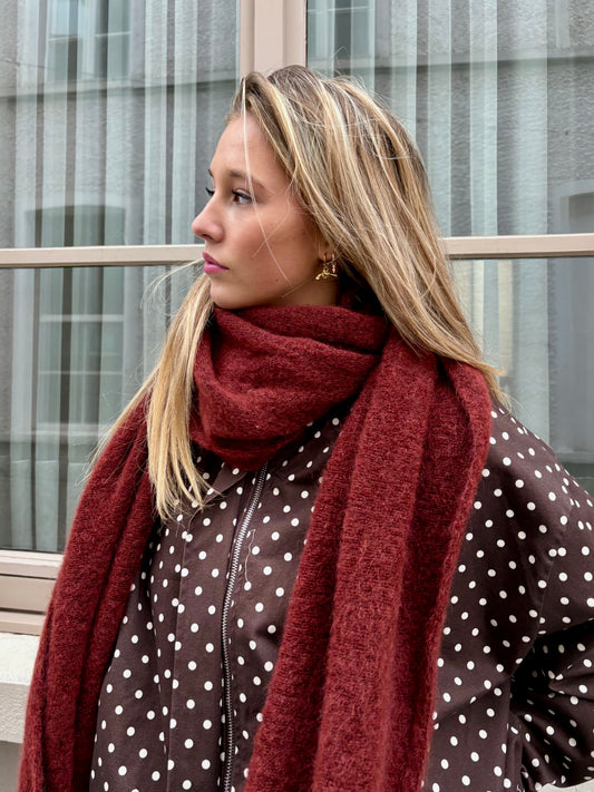 Écharpe rouille - SABINE