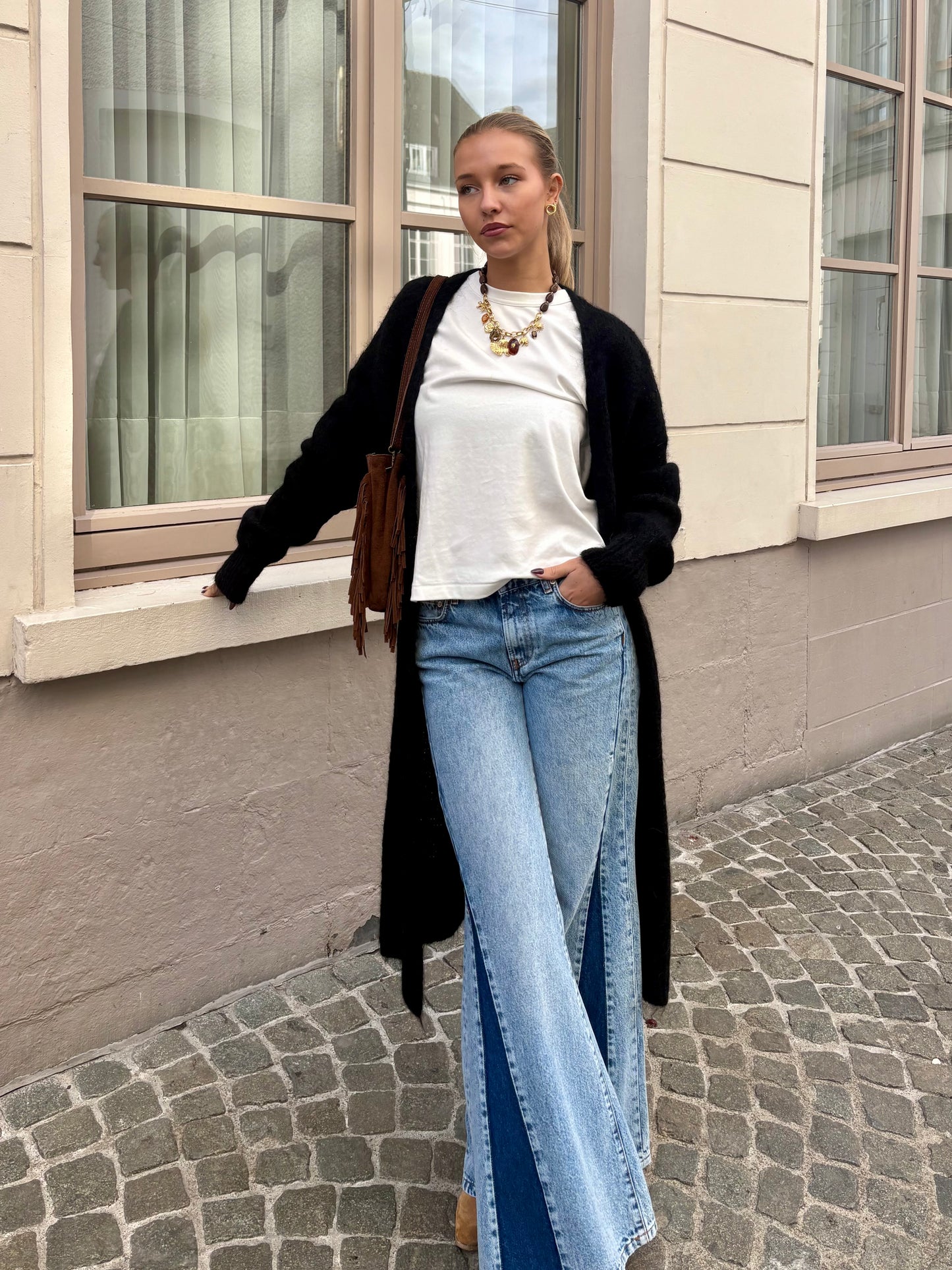 Long gilet noir - MALI