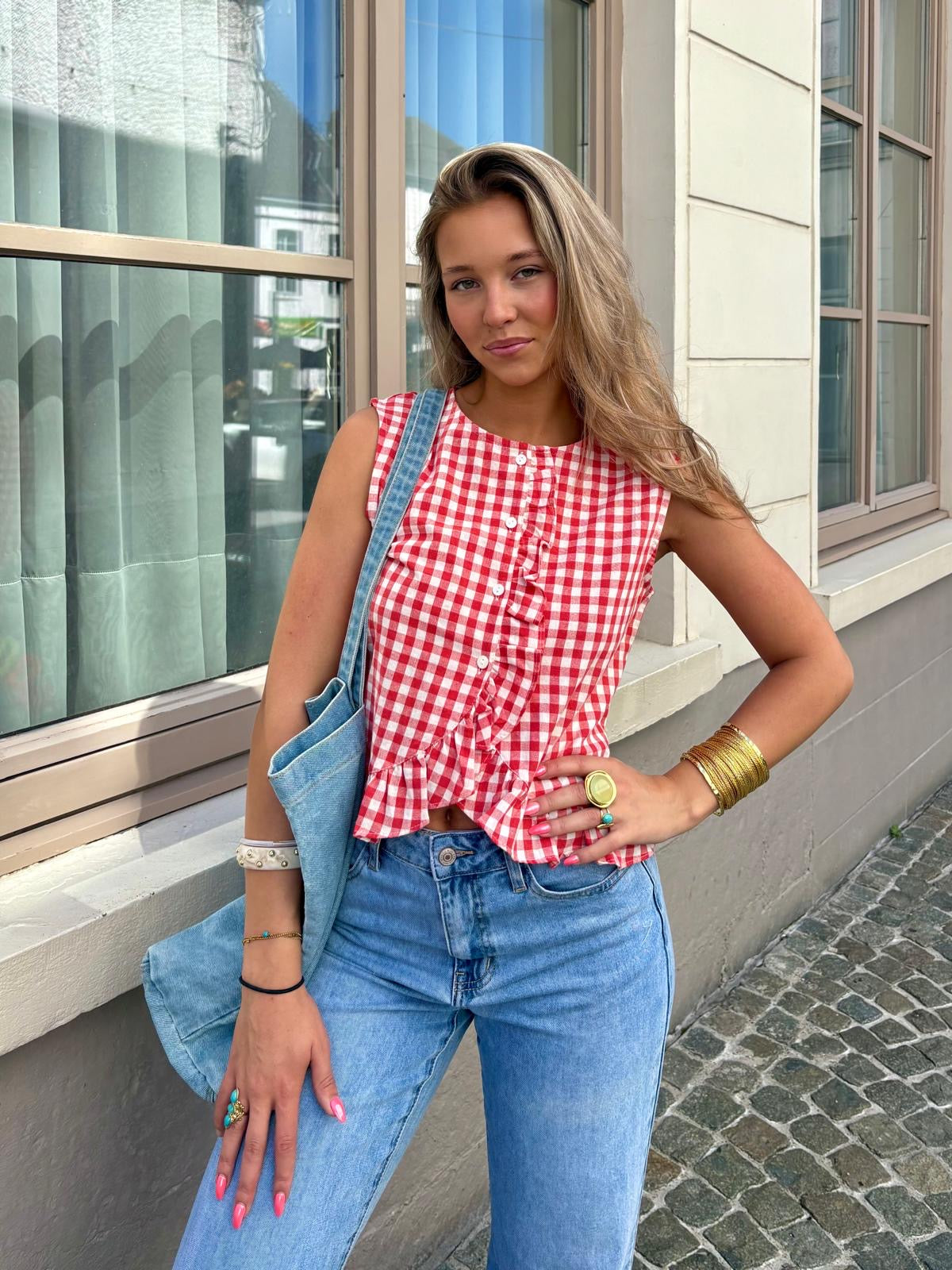 Haut rouge - MINA