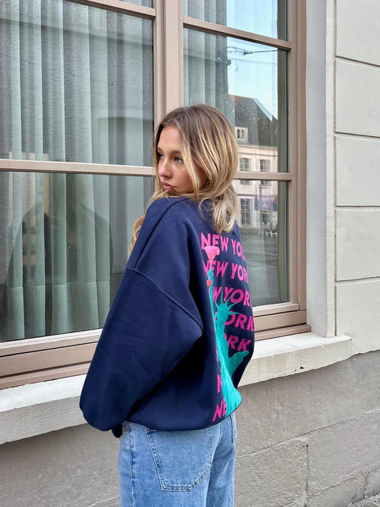 Sweat bleu - NEW YORK