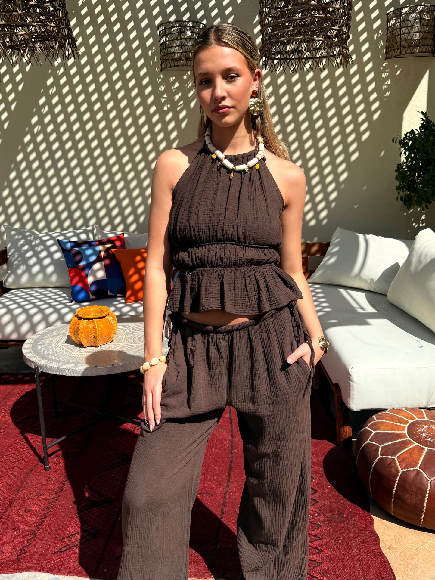 Ensemble marron - KATIA