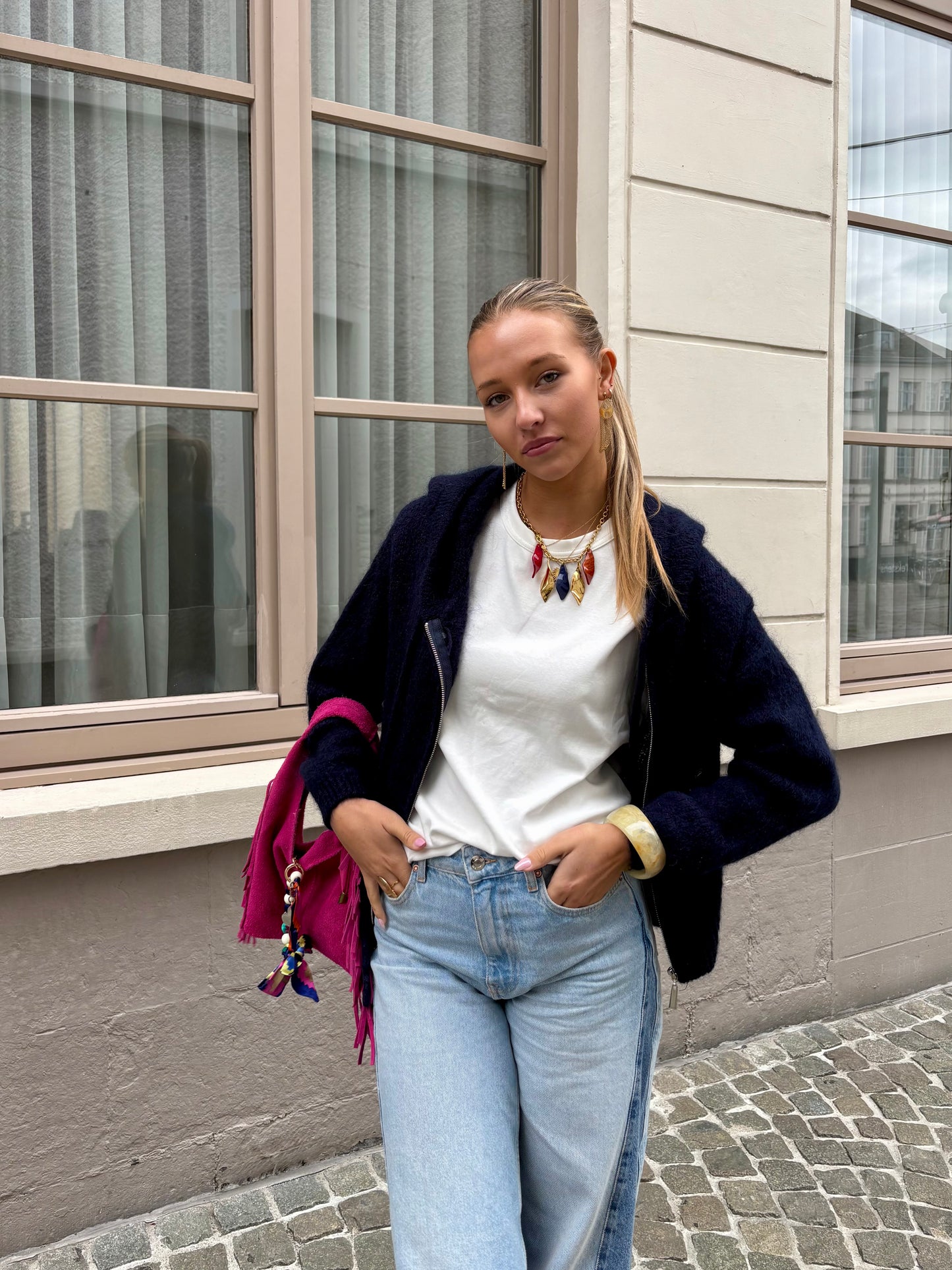 Gilet bleu marine - MONICA