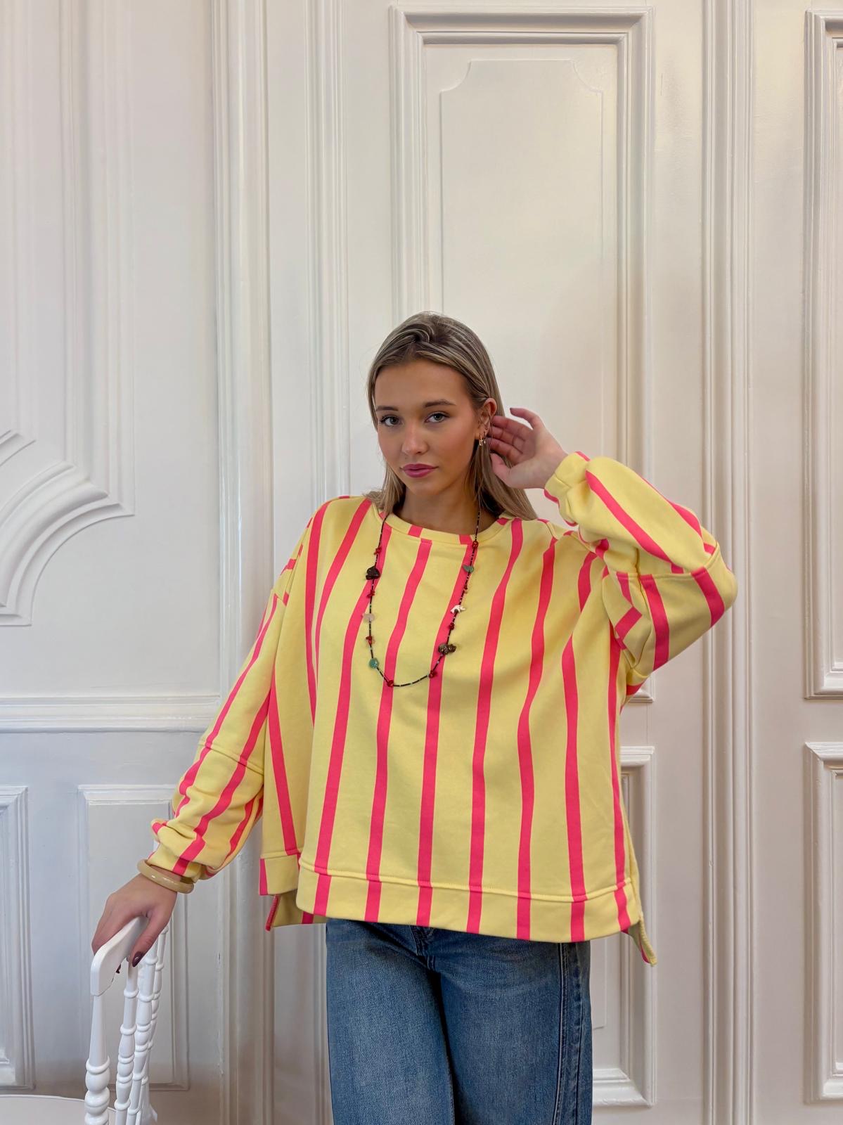 Sweat jaune - AMANDINE