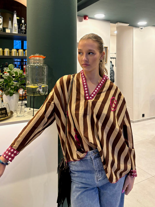 Chemisier marron - ASINA