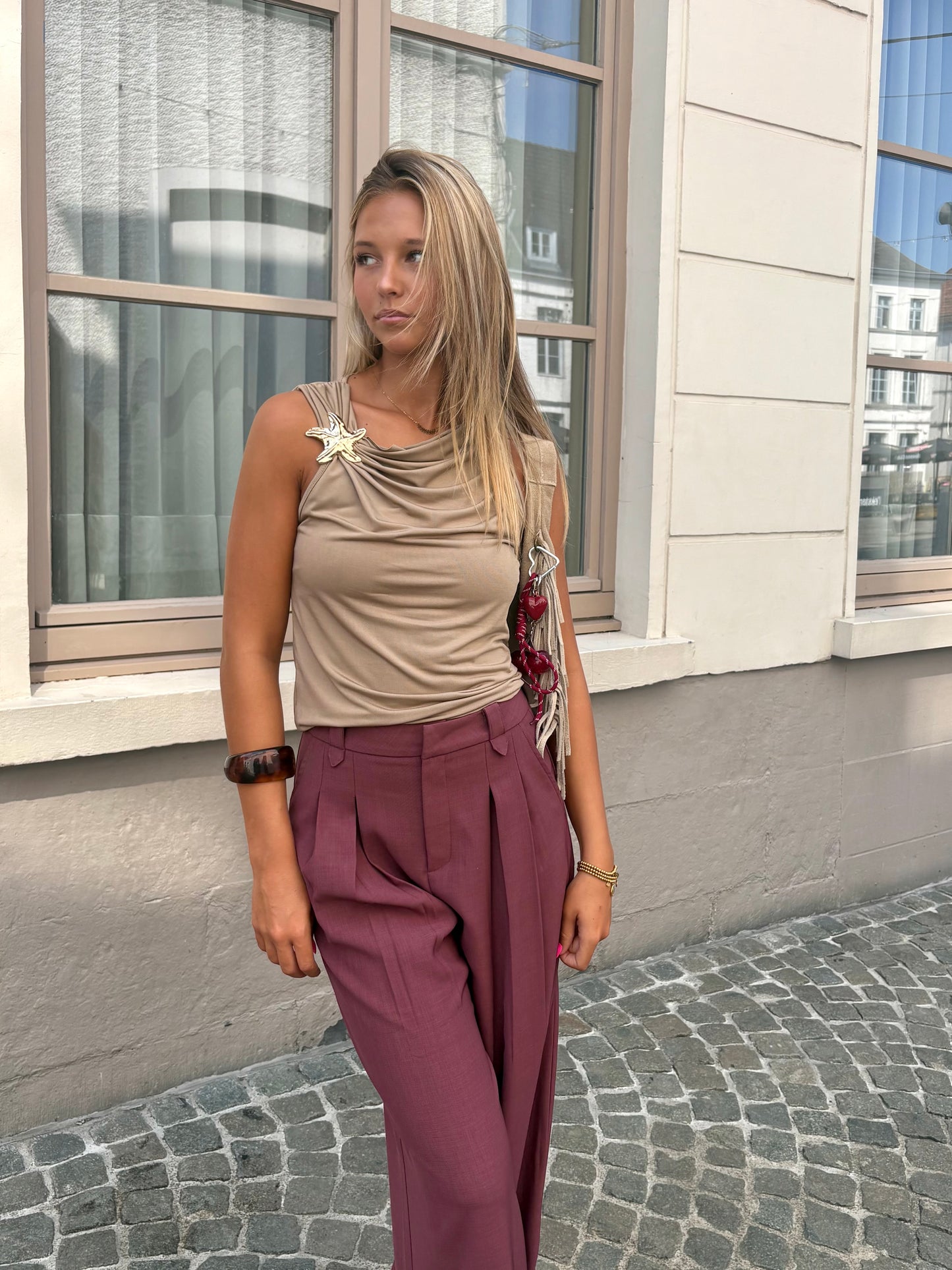 Pantalon bordeaux - LENUTSA
