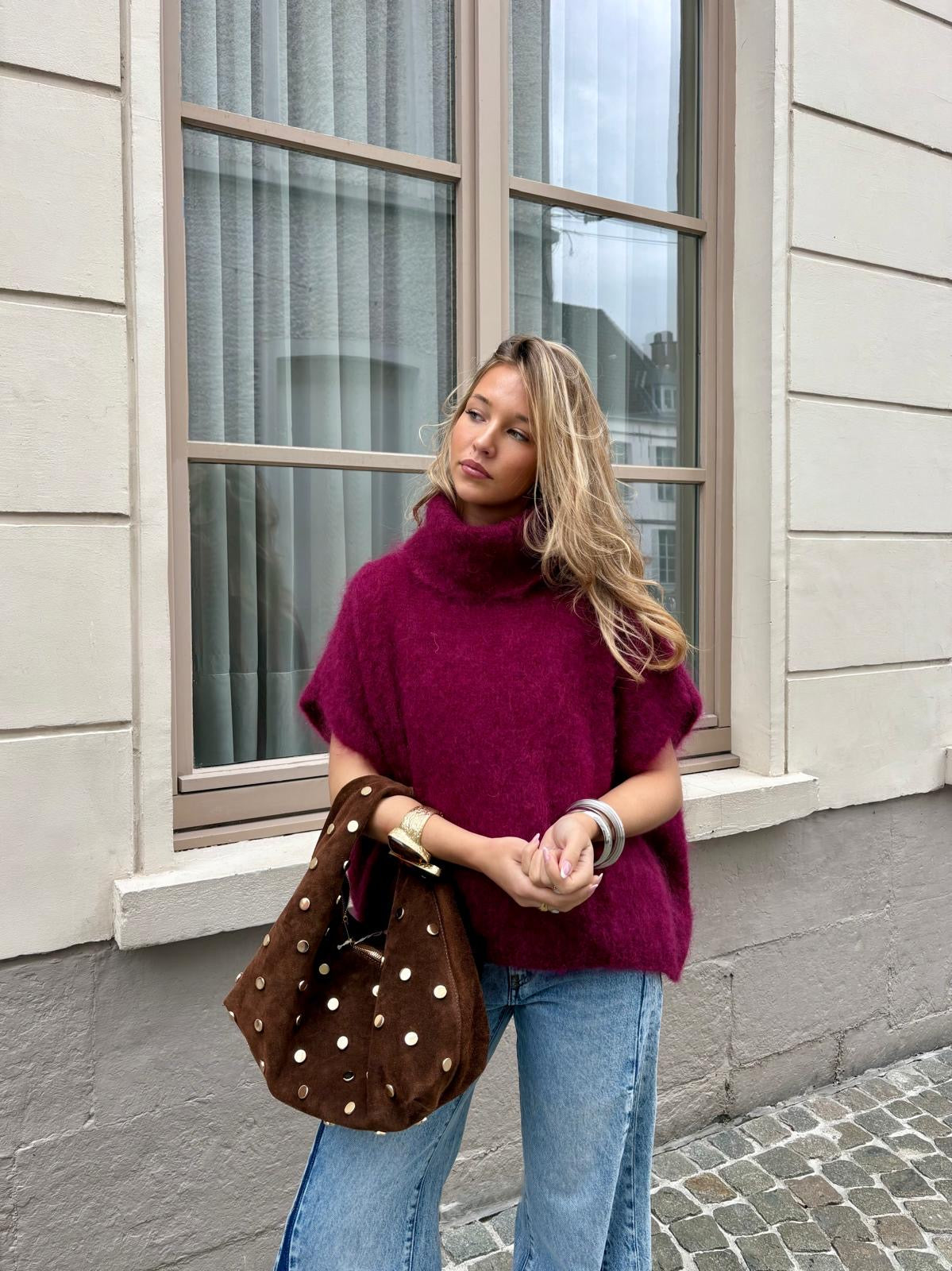 Pull bordeaux - CATHYA