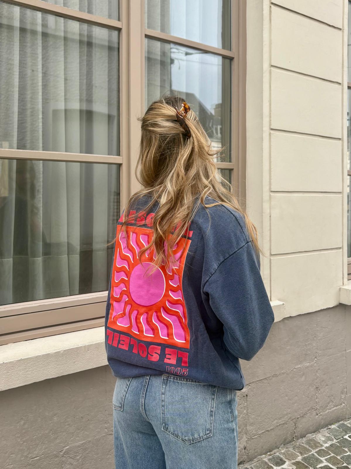 Sweat bleu - LE SOLEIL