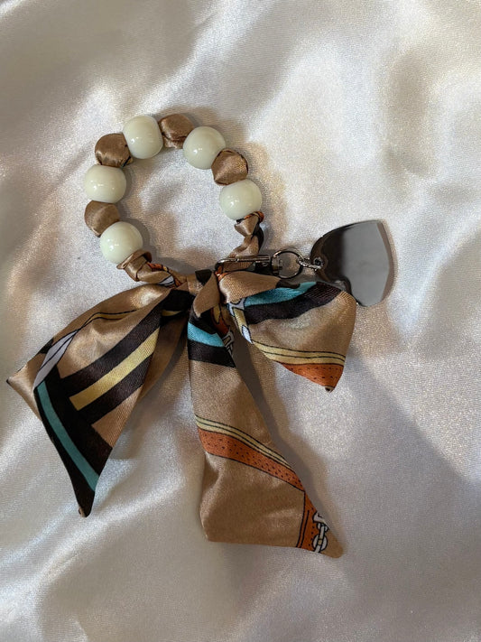 Accessoire de sac beige - FOULARD