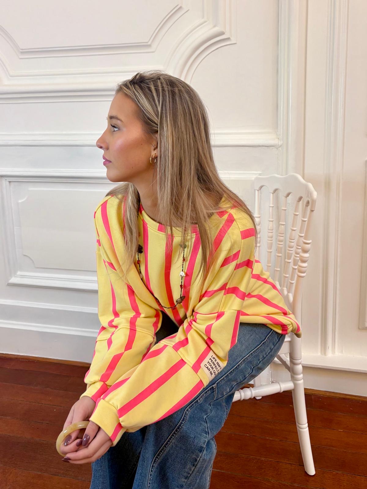 Sweat jaune - AMANDINE