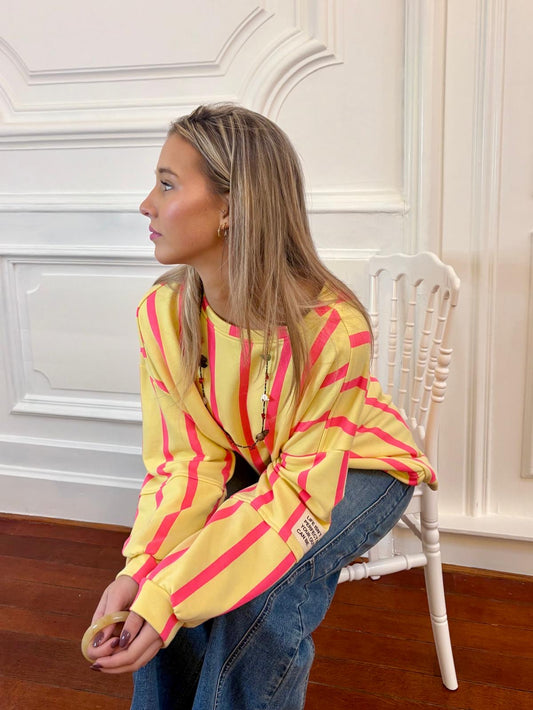 Sweat jaune - AMANDINE