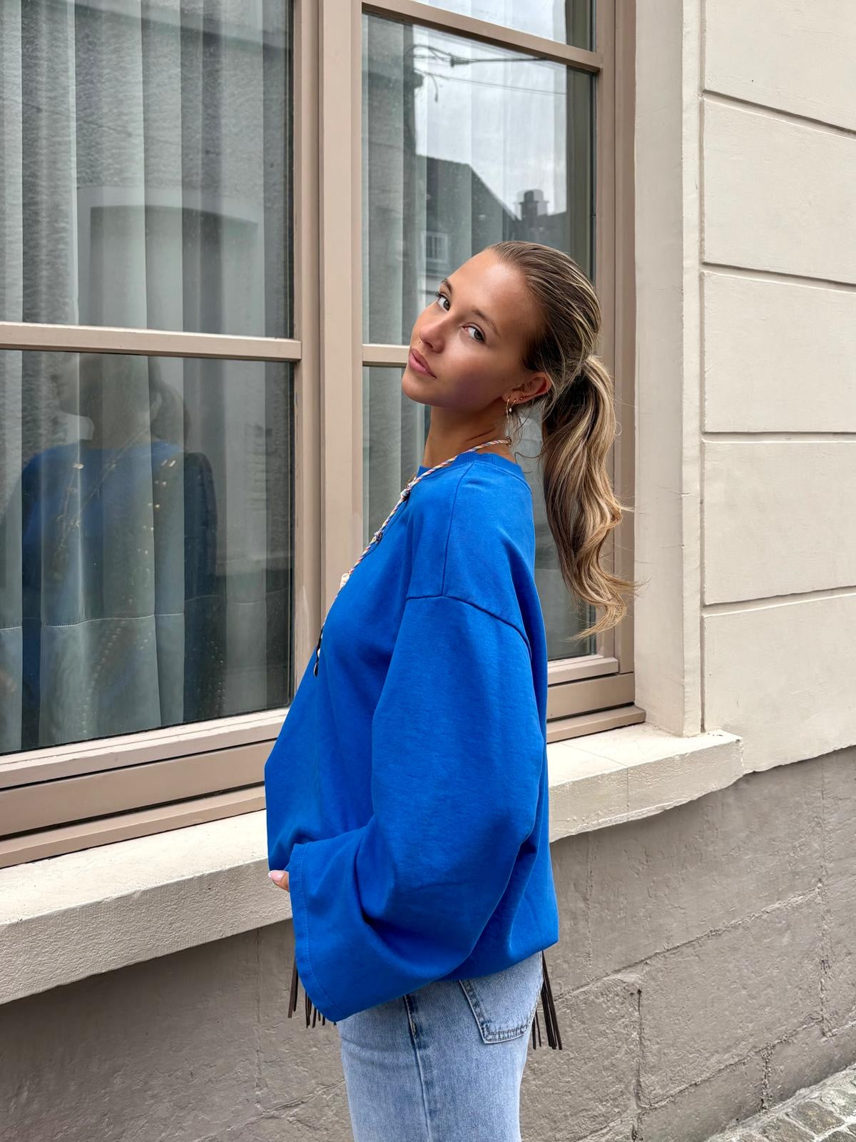 Pull bleu roi - FANY