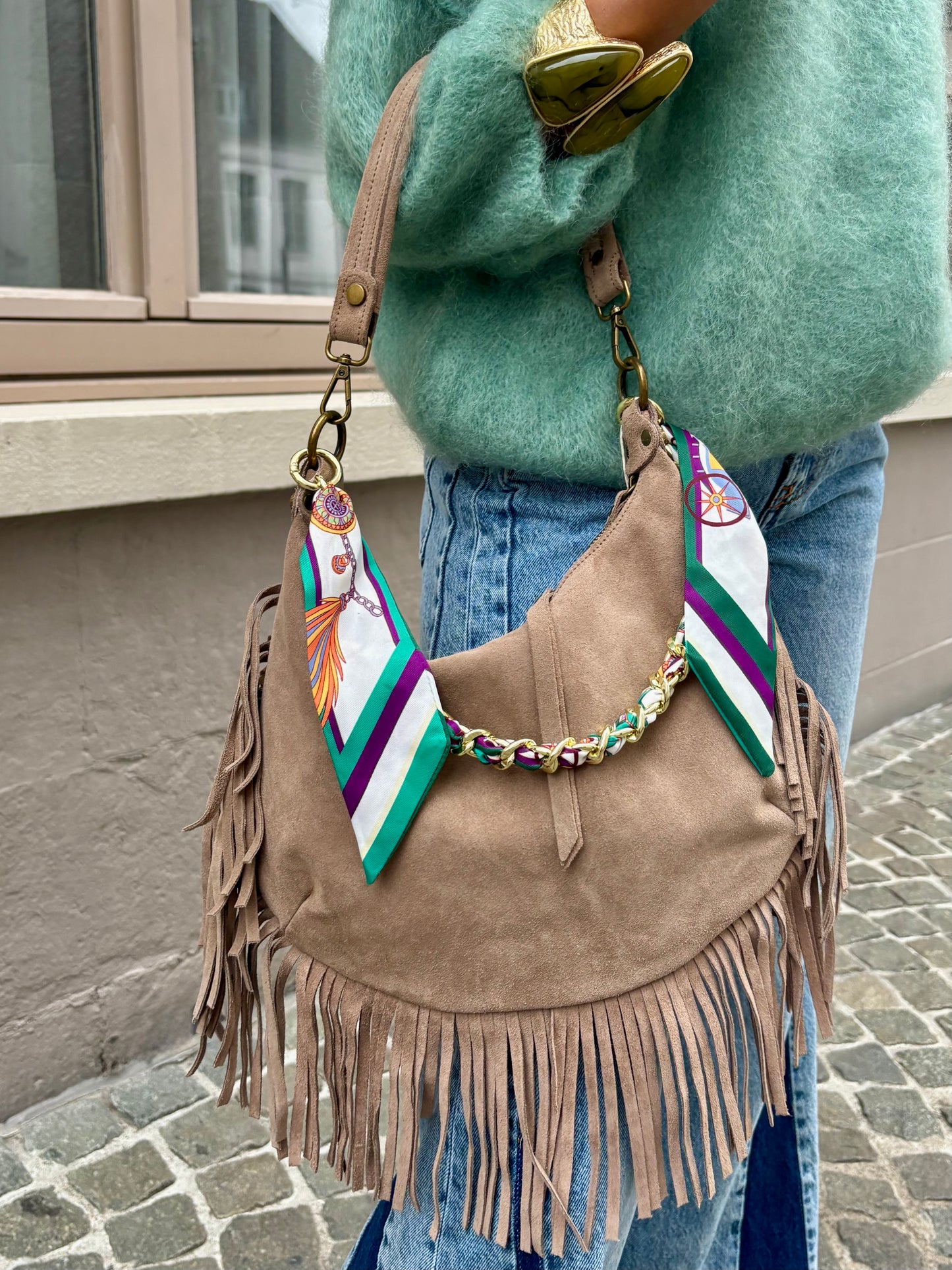 Accessoire de sac vert - FOULARD