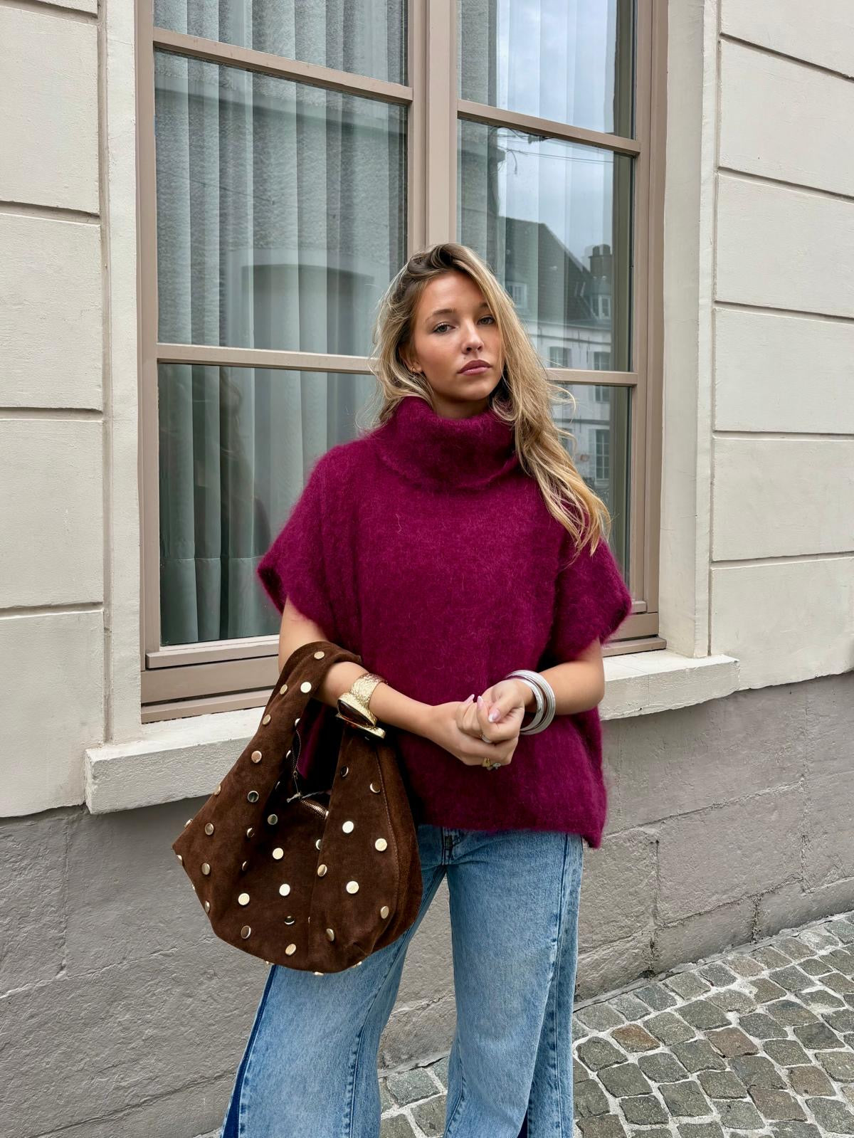 Pull bordeaux - CATHYA