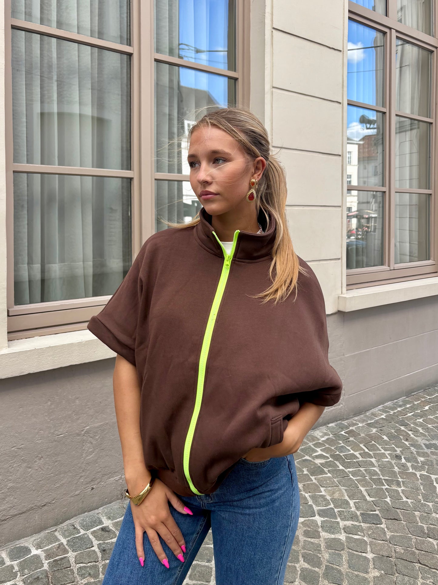Gilet brun - NELLY