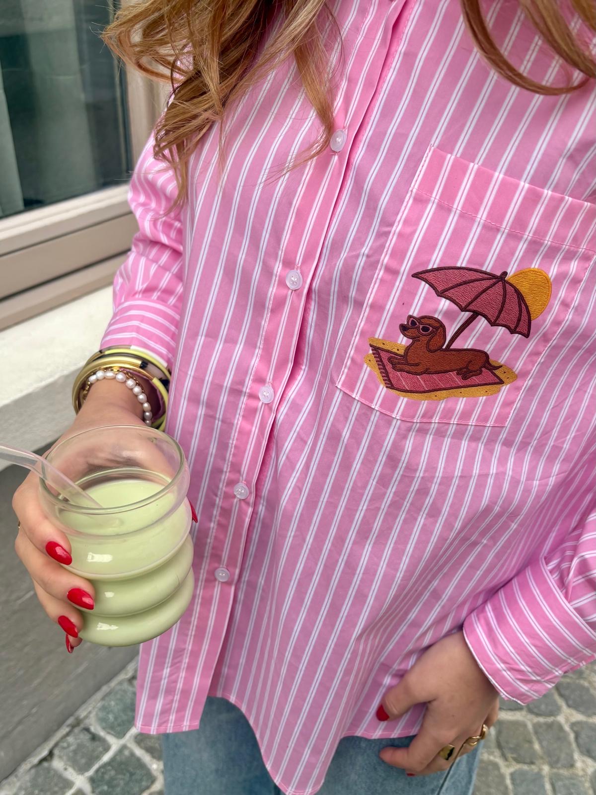 Chemise rose - TECKEL