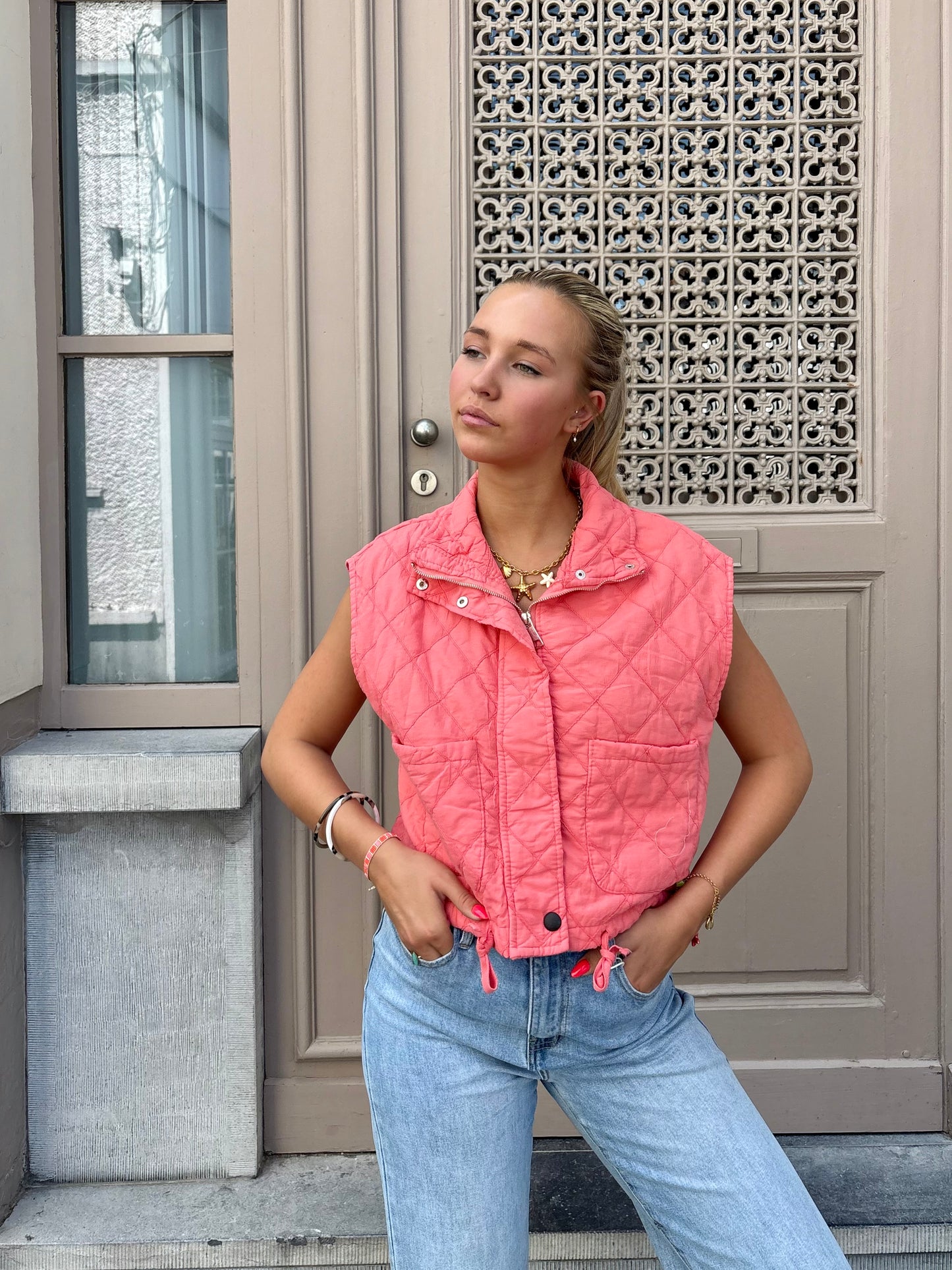 Veste corail - YASMINE