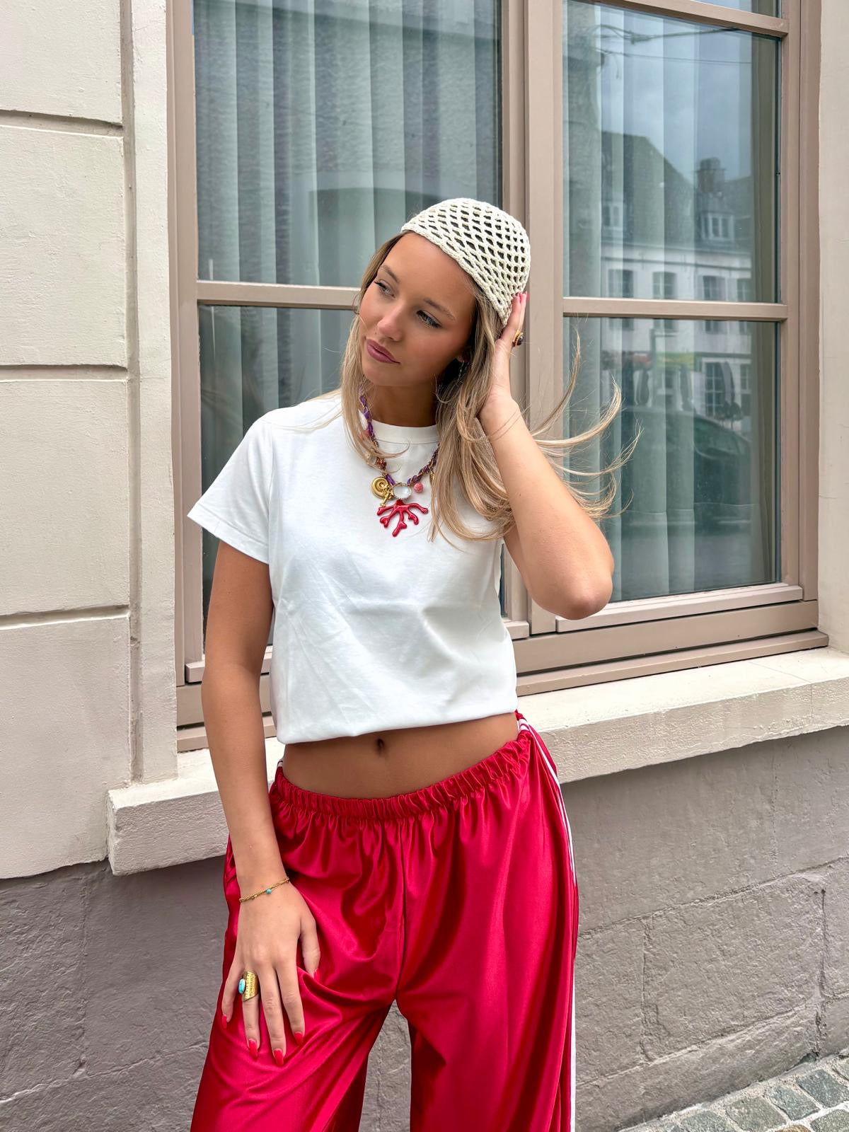 Bonnet en crochet blanc - MILO