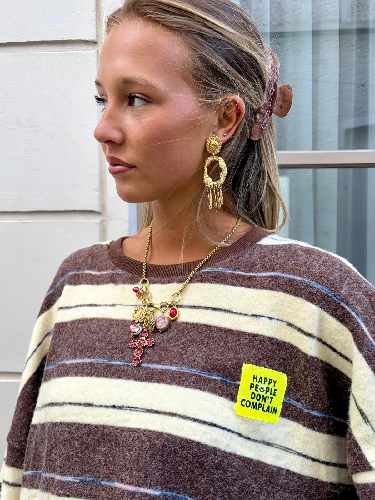 Pull marron - HAPPY