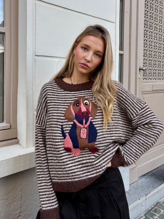 Pull marron - TECKEL