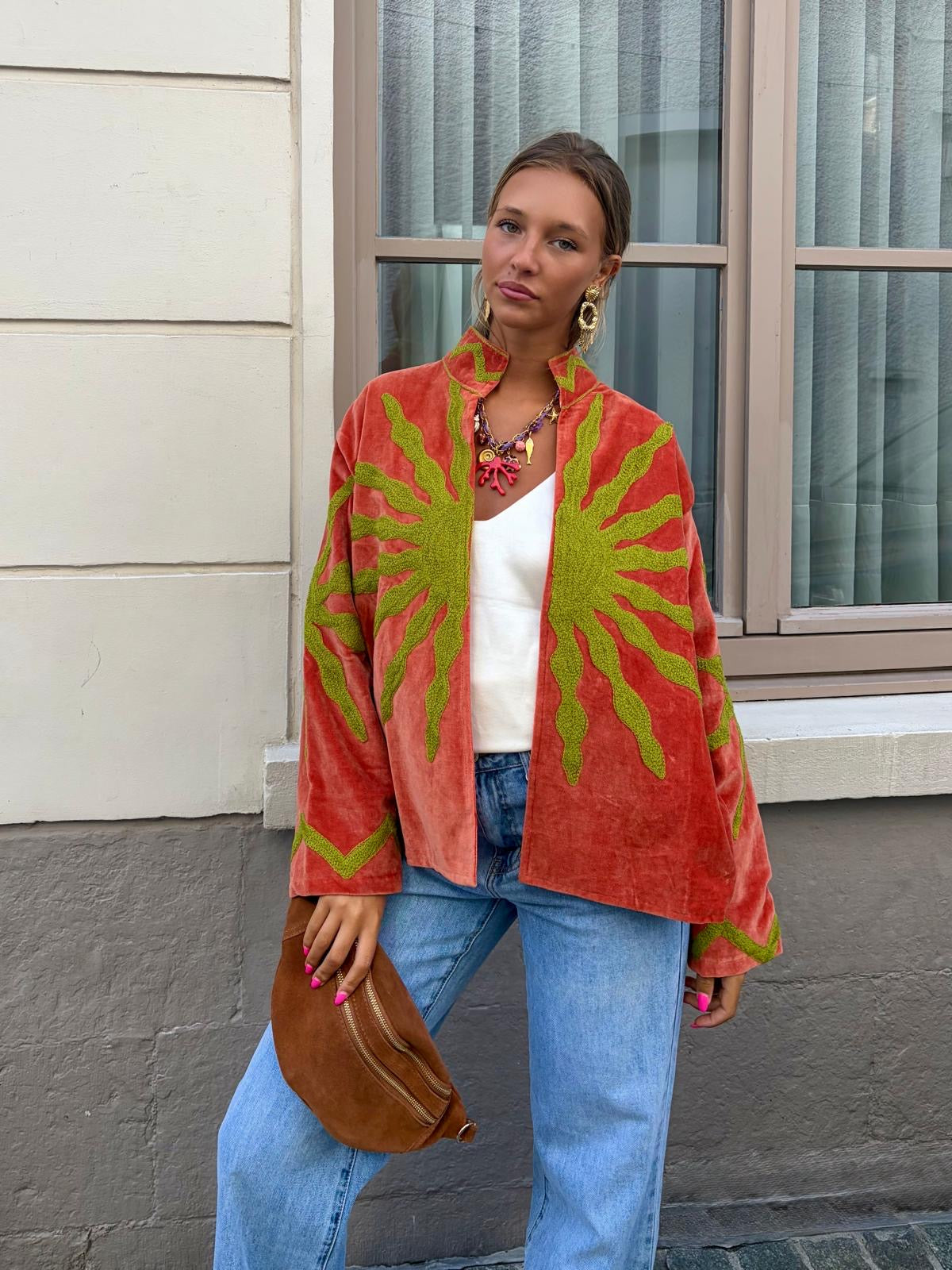 Veste brodée - ZELIE