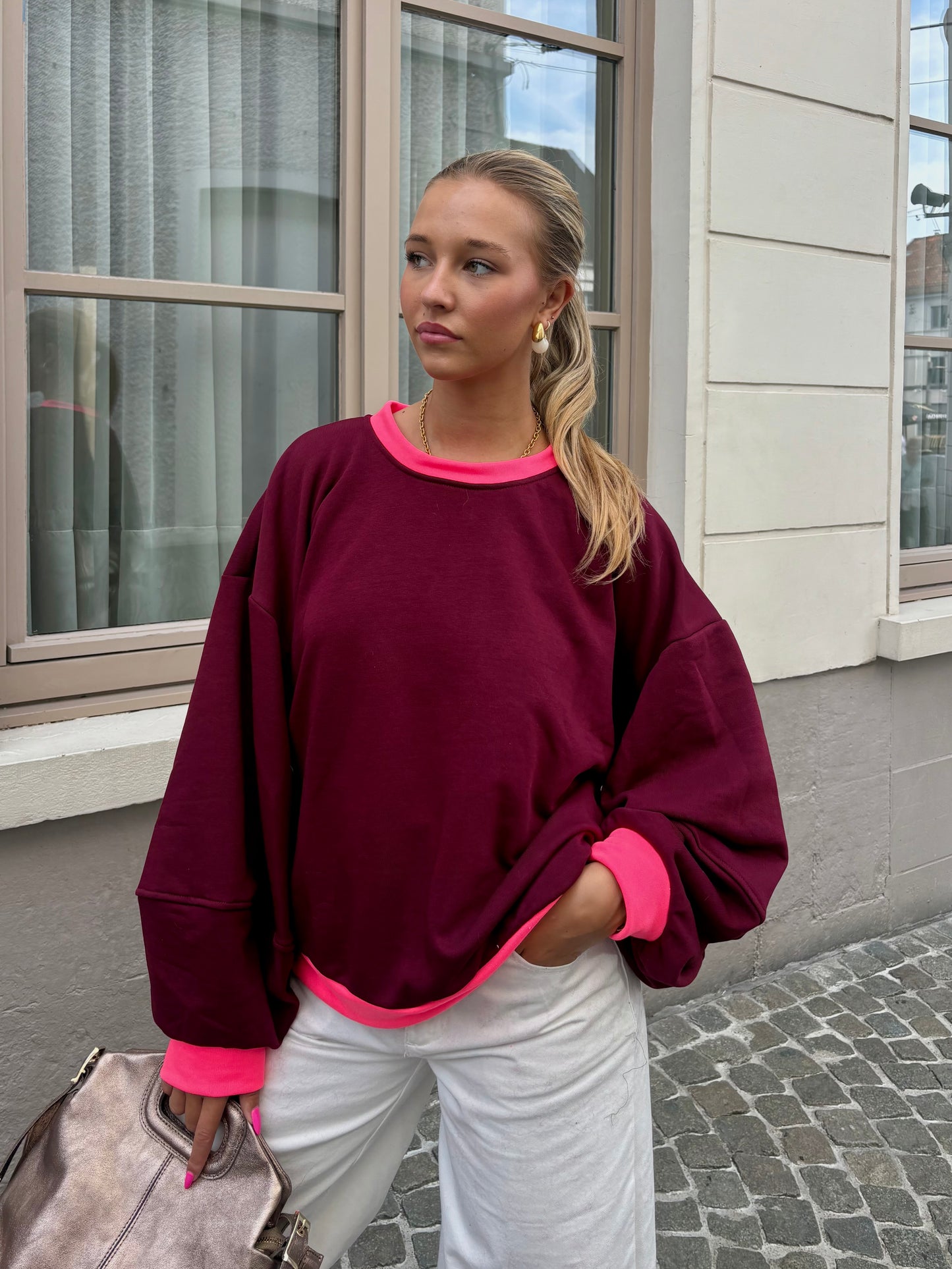 Pull bordeaux - CLAUDIA