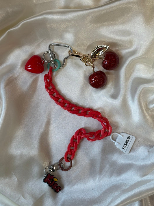 Bijoux de sac rouge - CHAÎNE