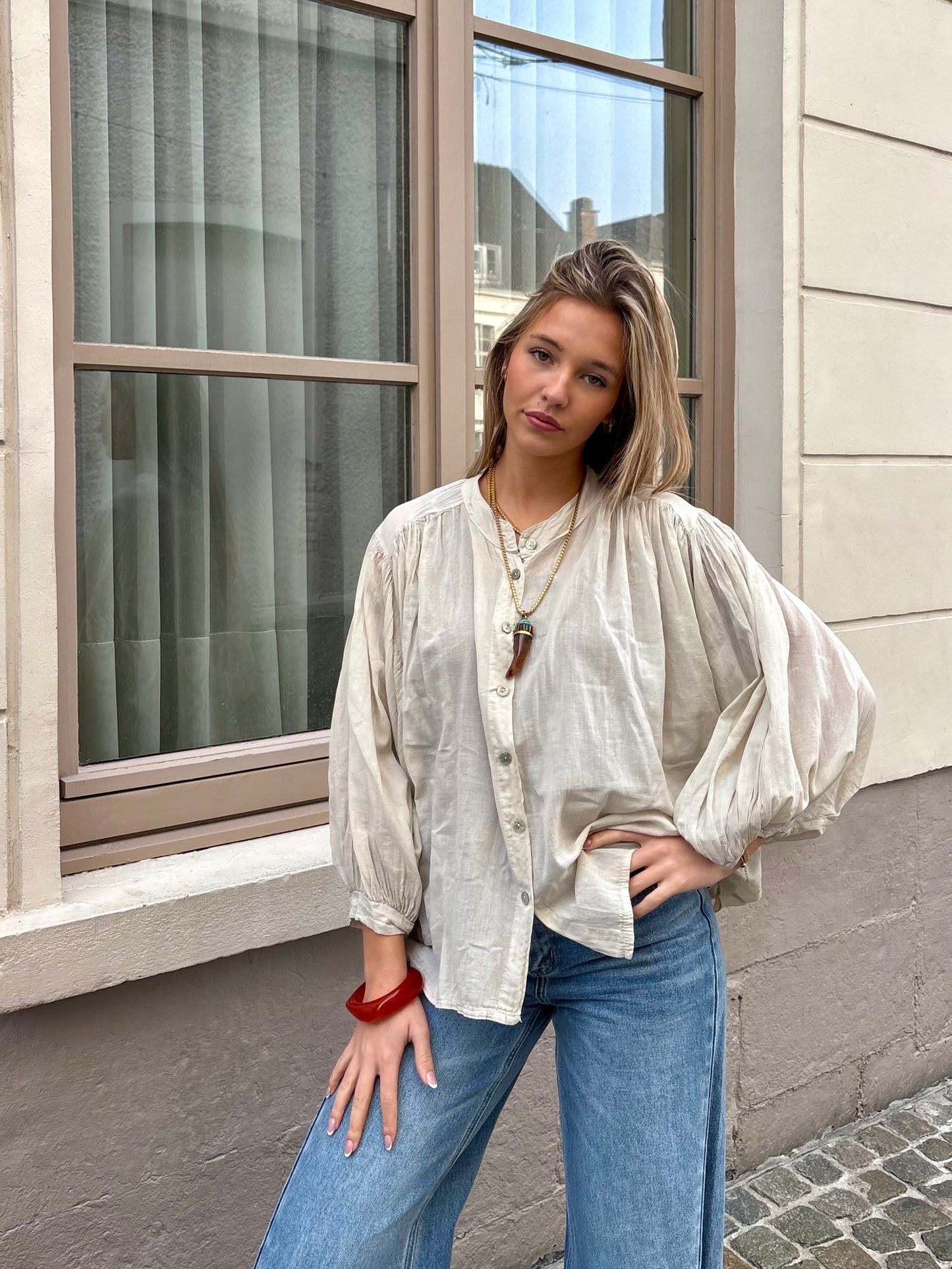 Chemisier beige - BULLE