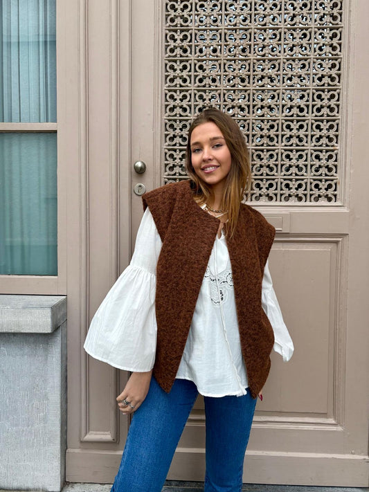 Gilet marron - CARLA