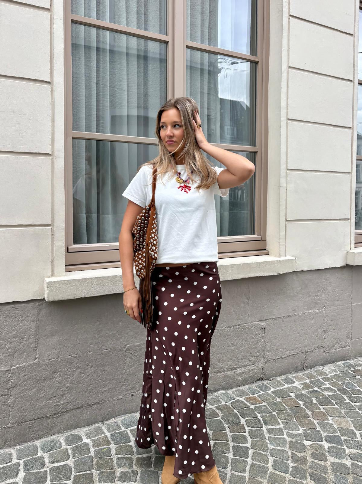Jupe marron - POIS