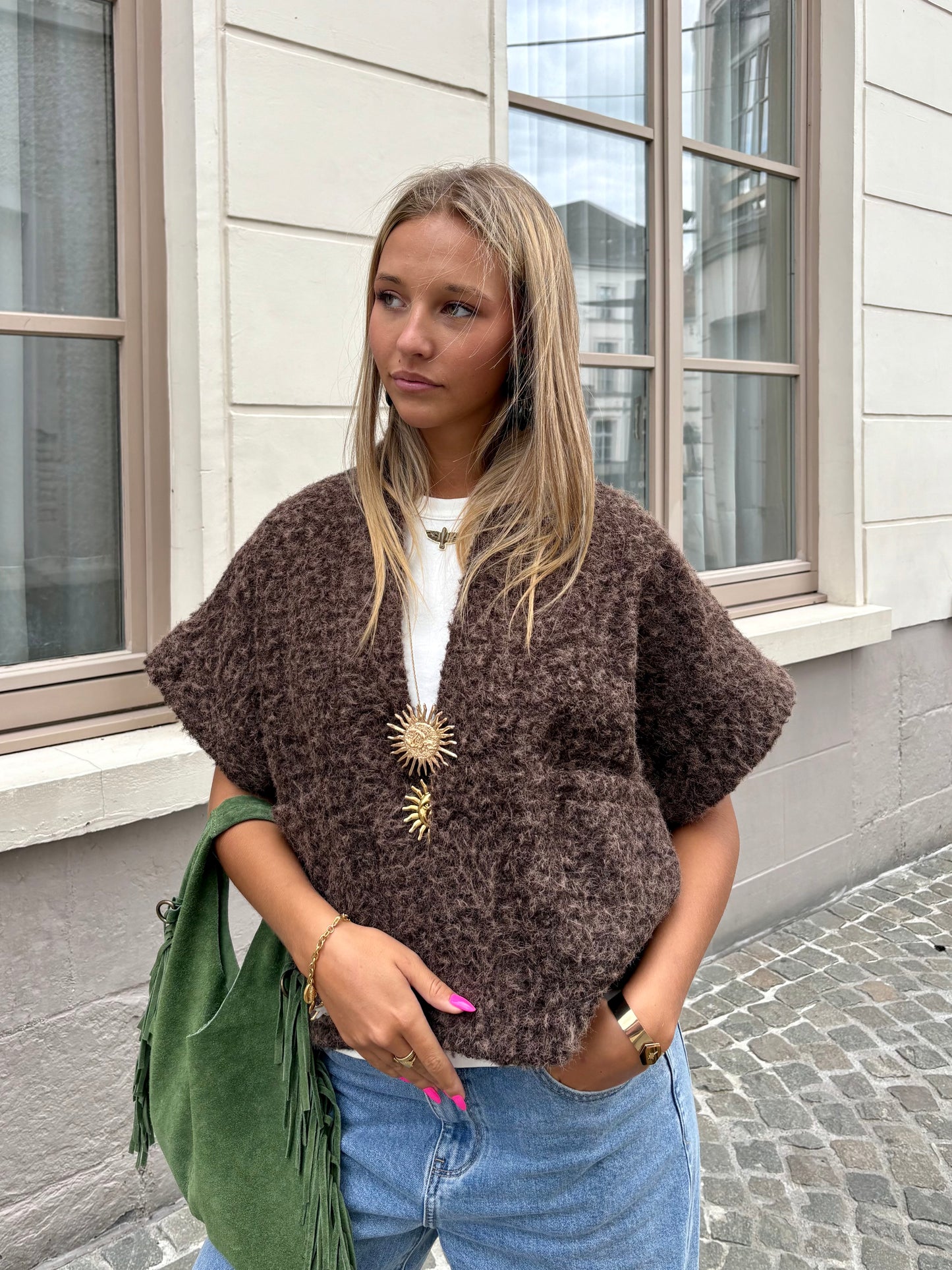 Gilet marron - ETHEL