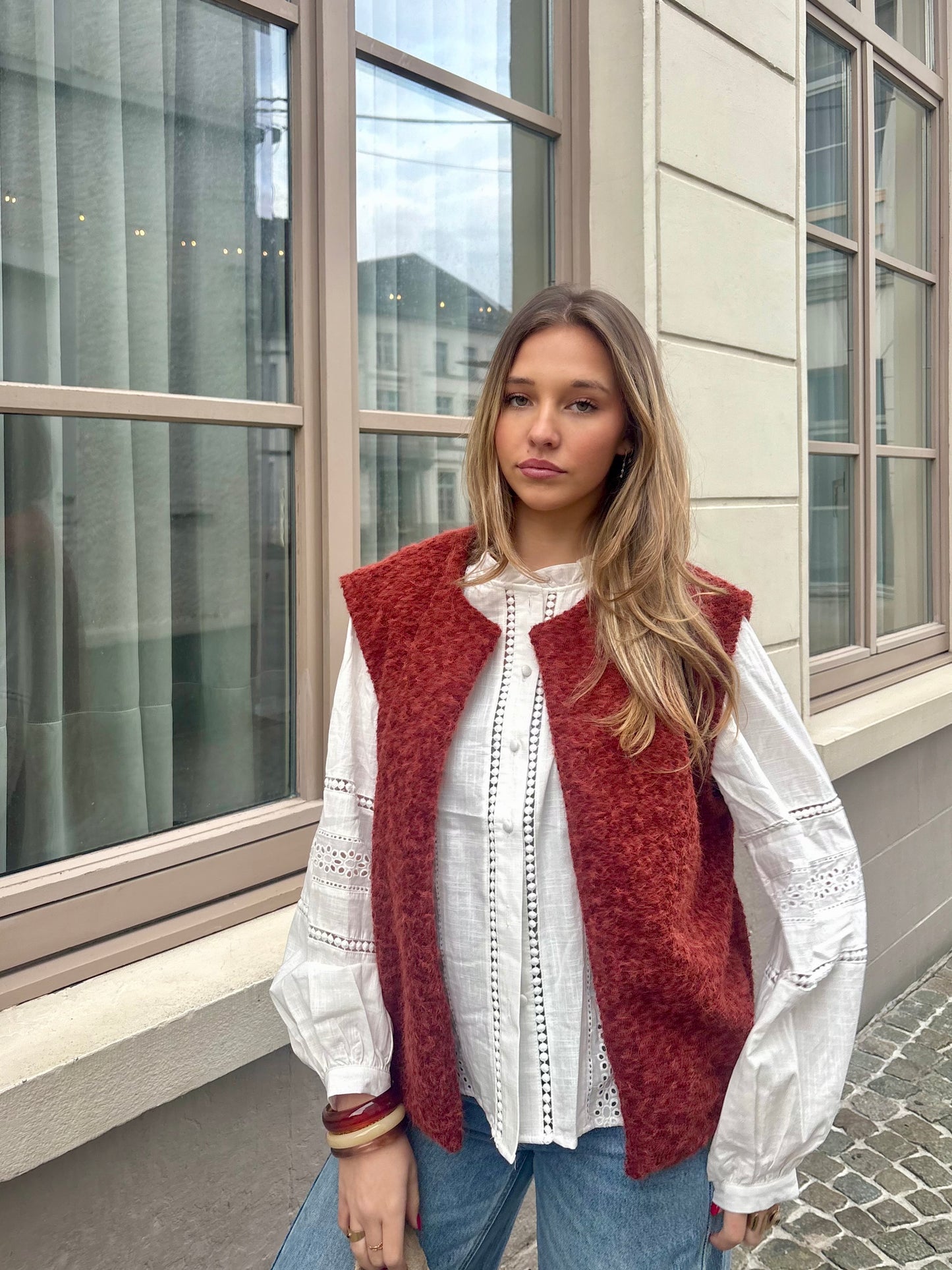 Gilet rouille - CARLA