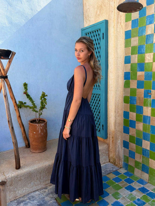 Robe bleue marine - SOLEIL