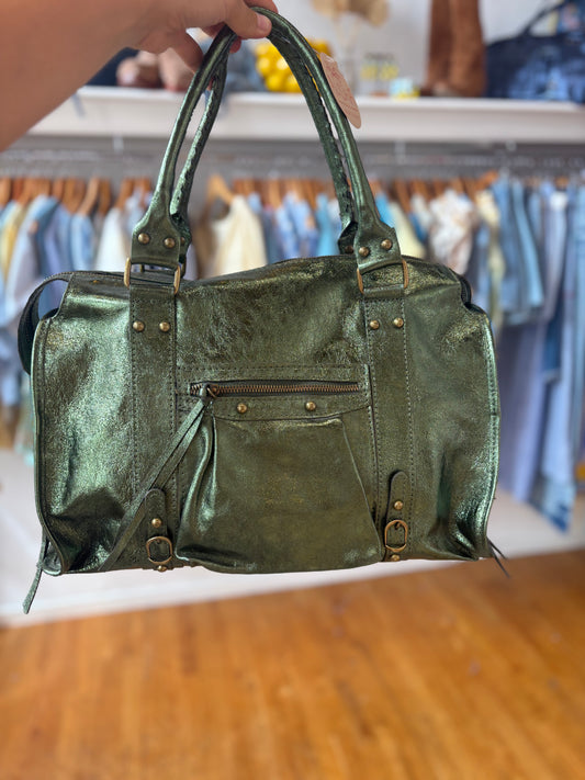 Sac vert brillant - NINA