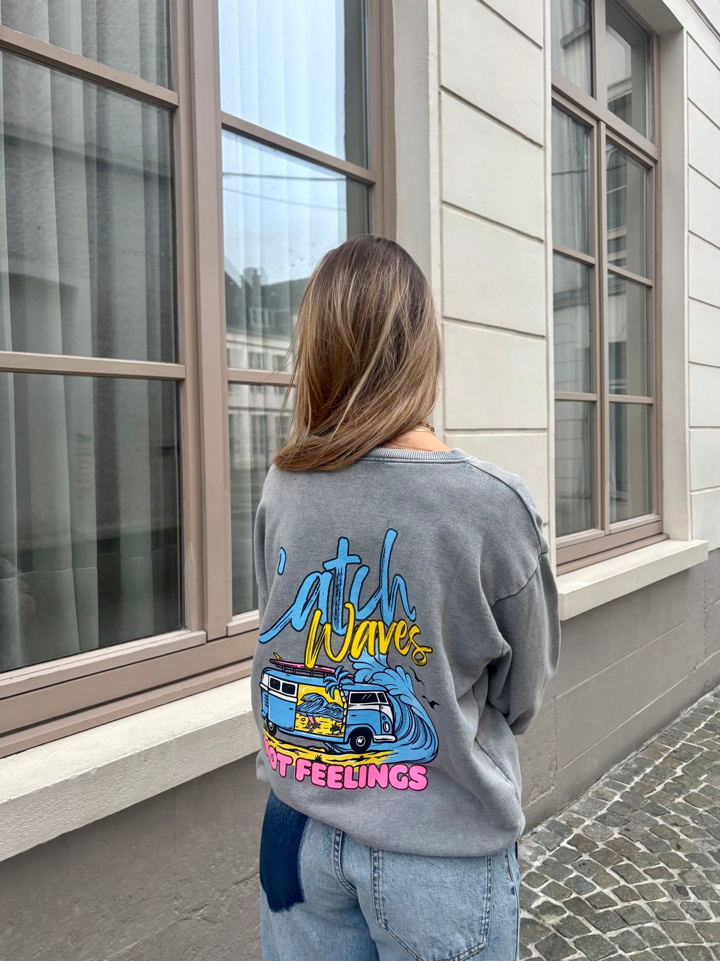 Sweat gris - CATCH WAVES