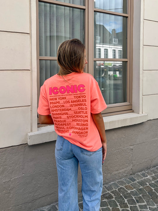T-shirt corail - ICONIC