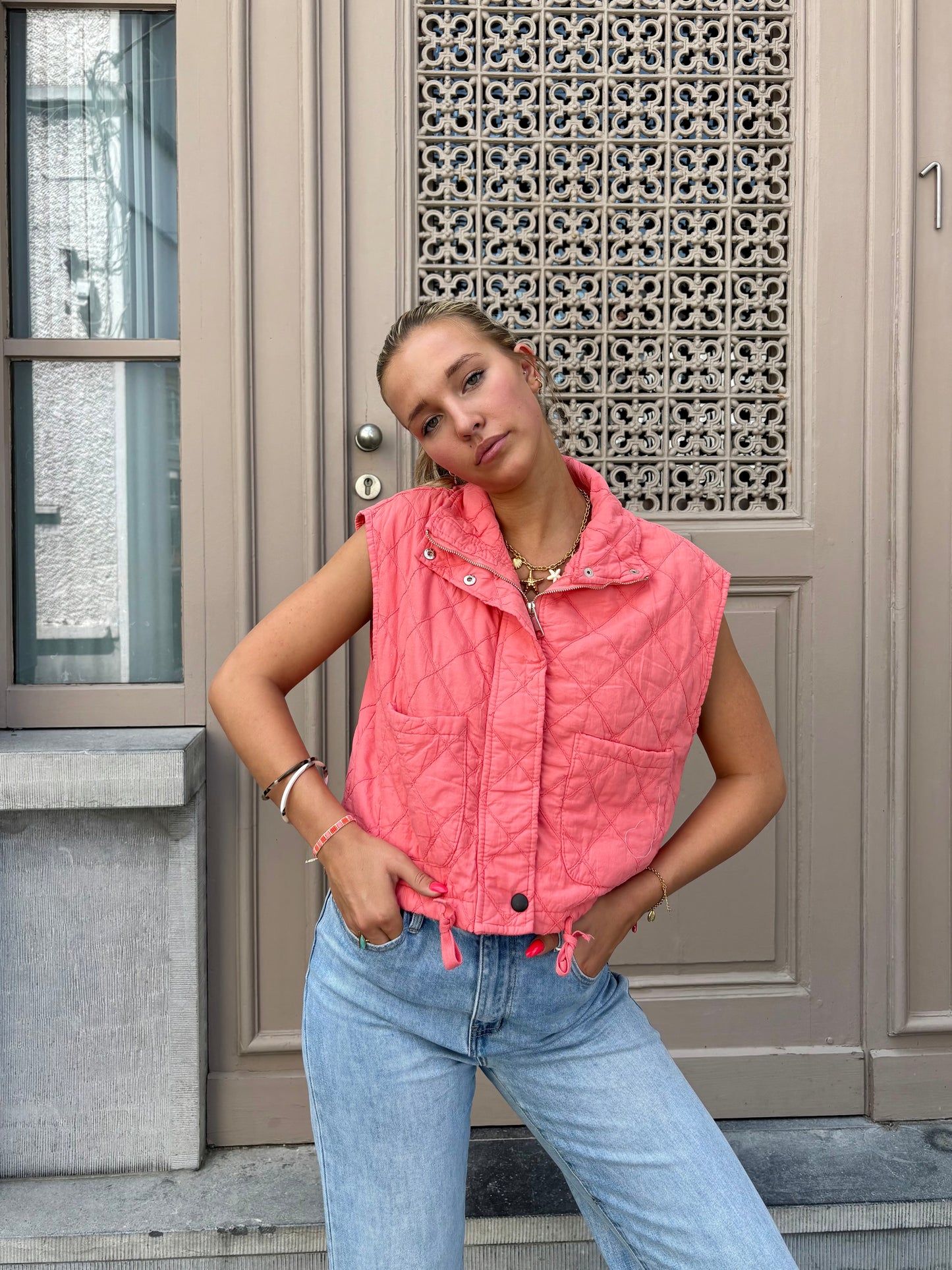 Veste corail - YASMINE