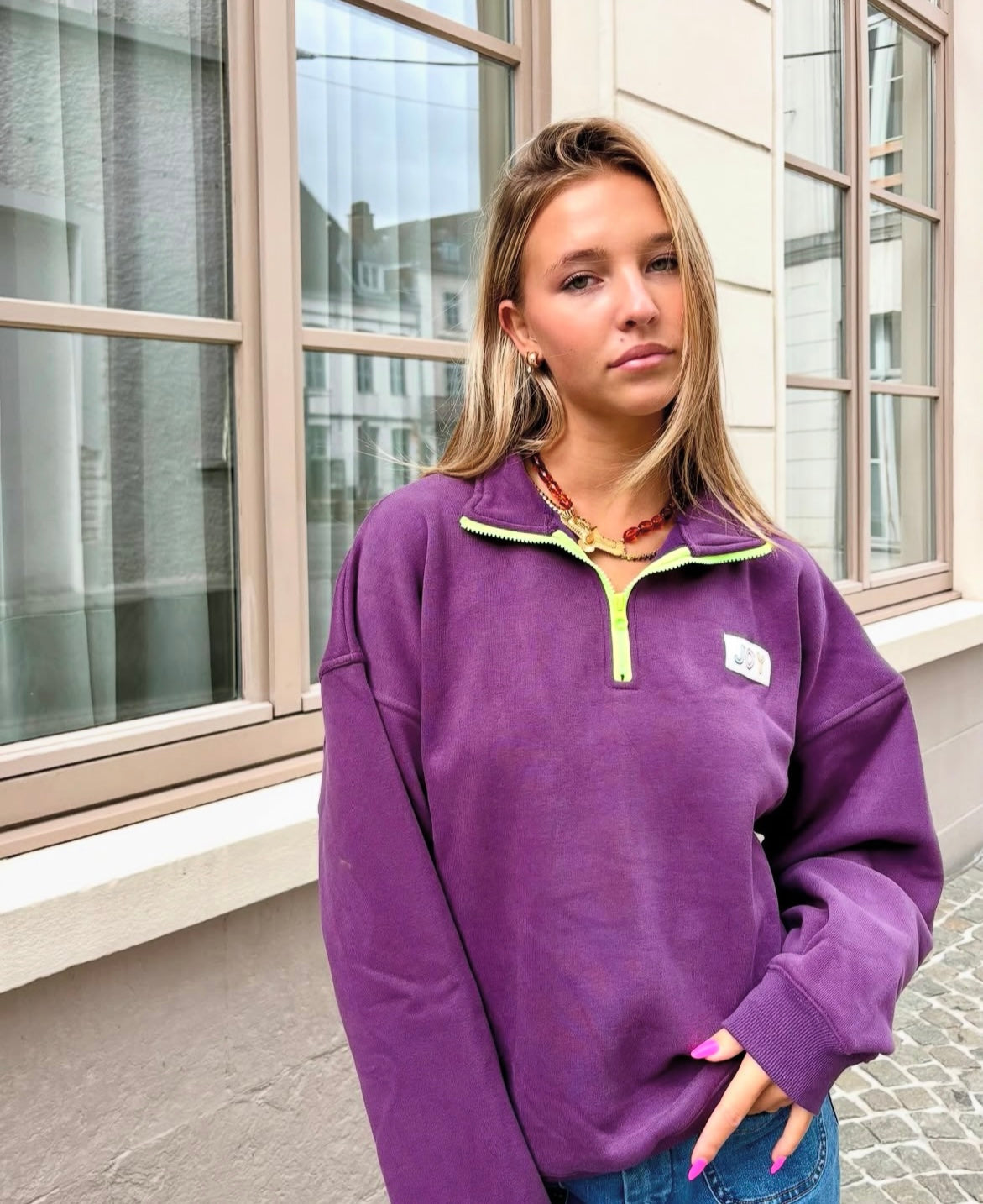 Pull mauve - JOY