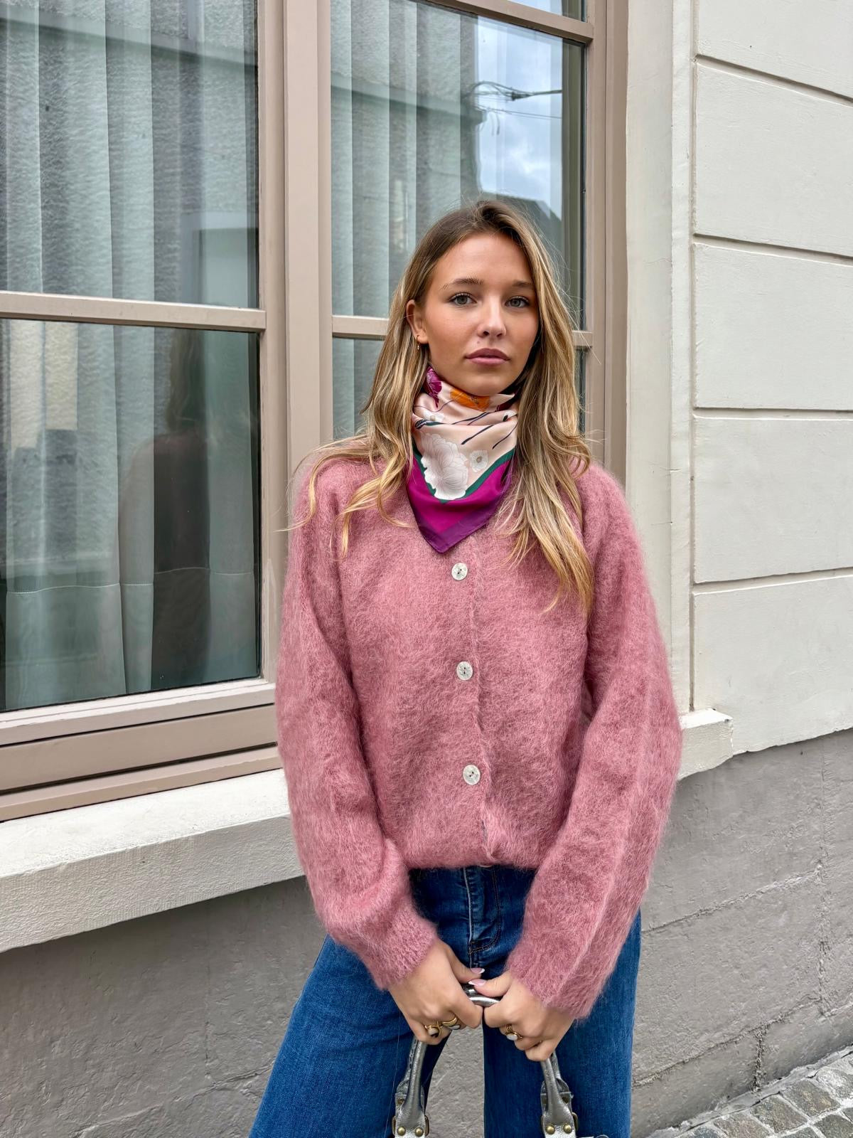 Gilet vieux rose - YANA