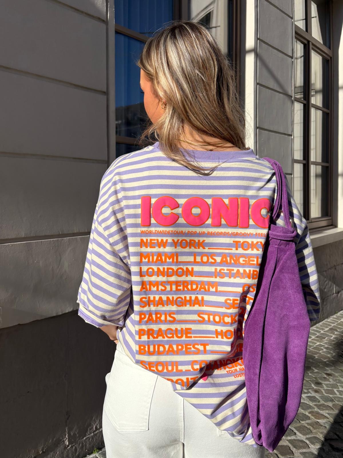 T-shirt mauve - ICONIC