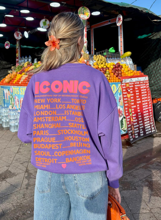 Sweat mauve - ICONIC