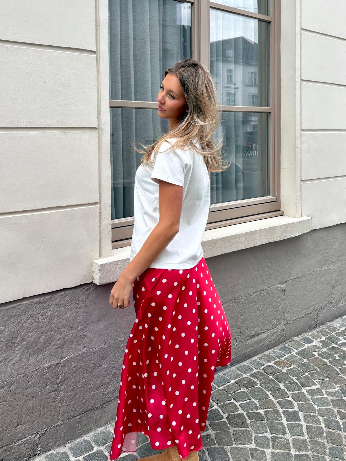 Jupe rouge - POIS
