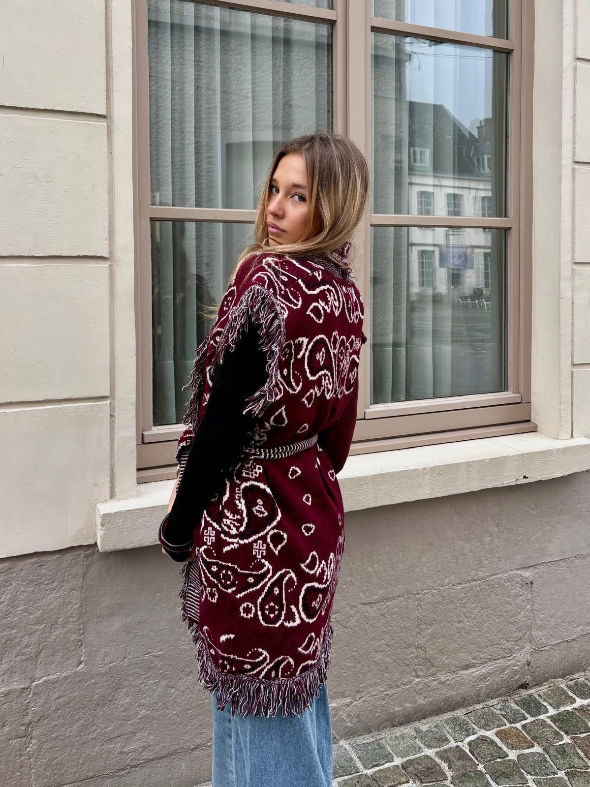 Veste bordeaux - ALINE