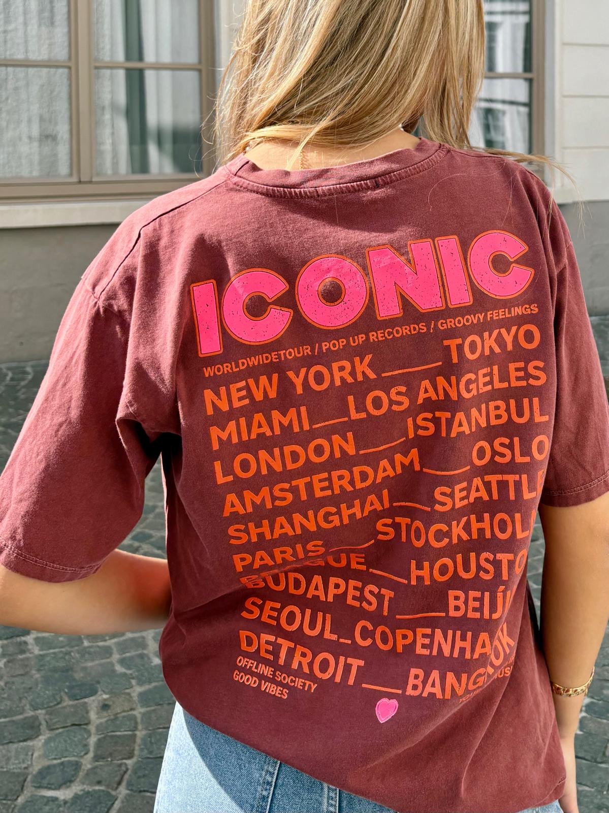 T-shirt bordeaux - ICONIC