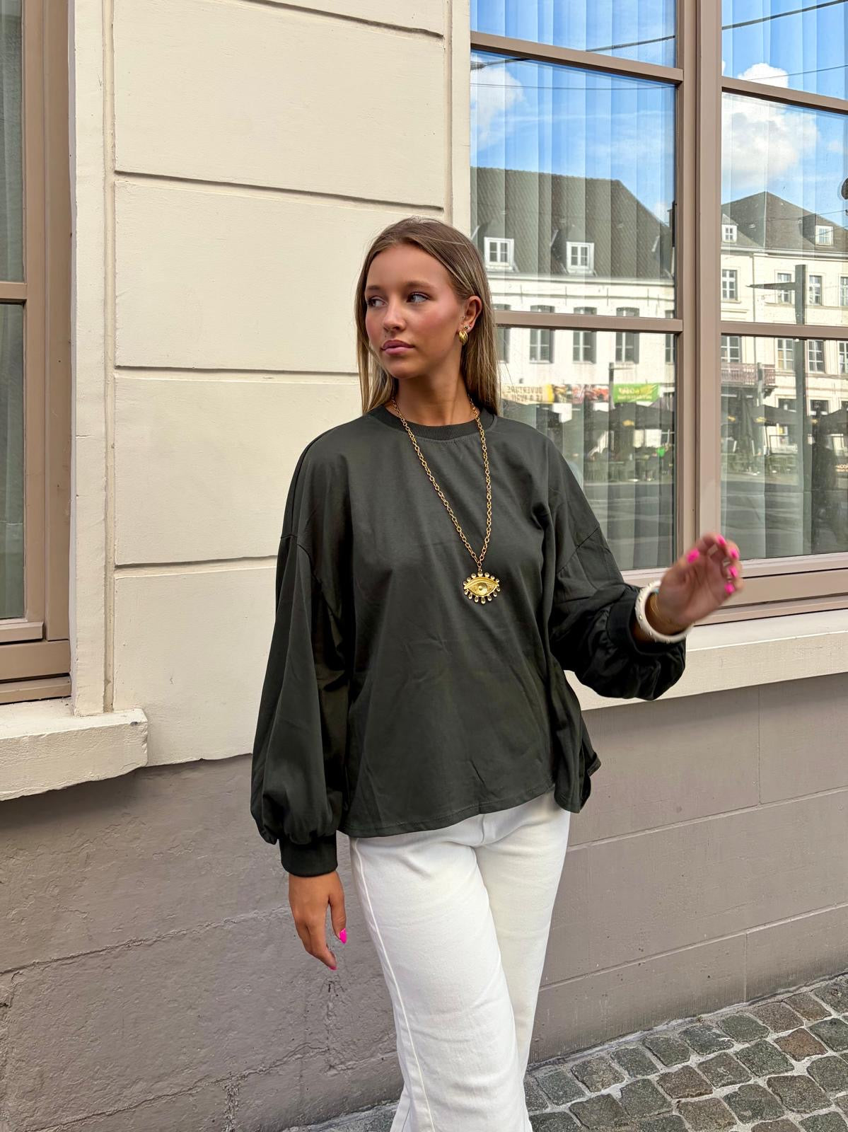 Pull kaki - SANDRINE