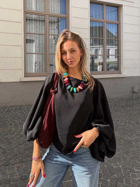 Blouse noire - TARA