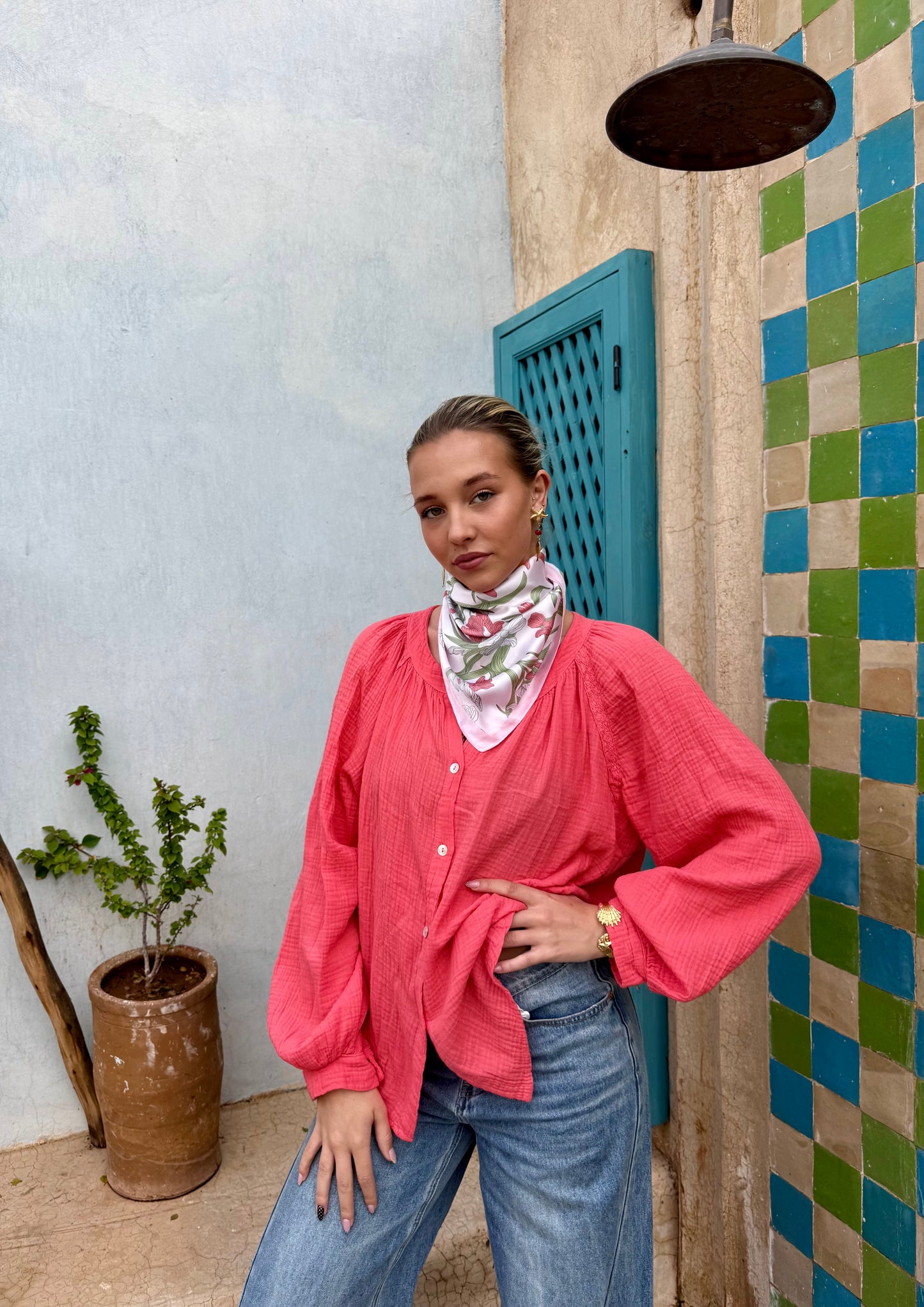Chemise corail - CAROL