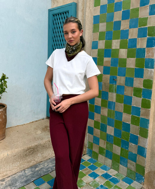 Pantalon bordeaux - MANON