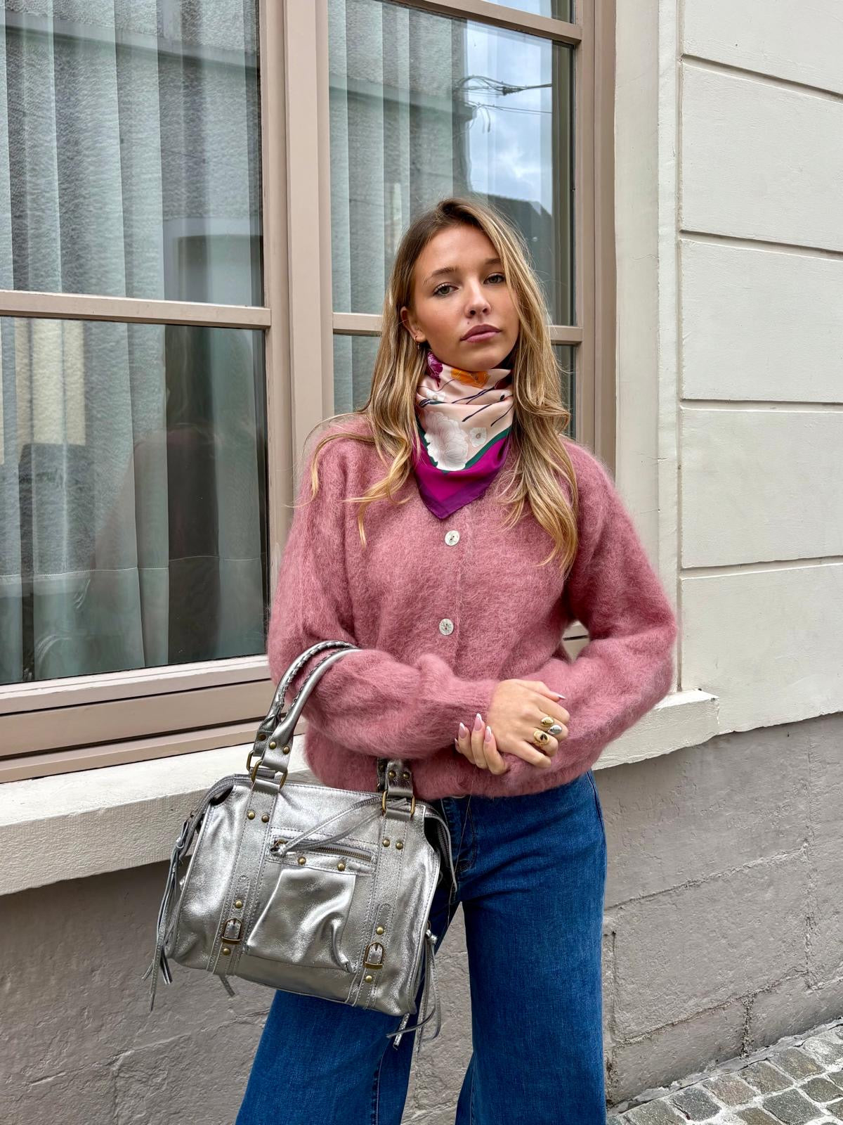 Gilet vieux rose - YANA